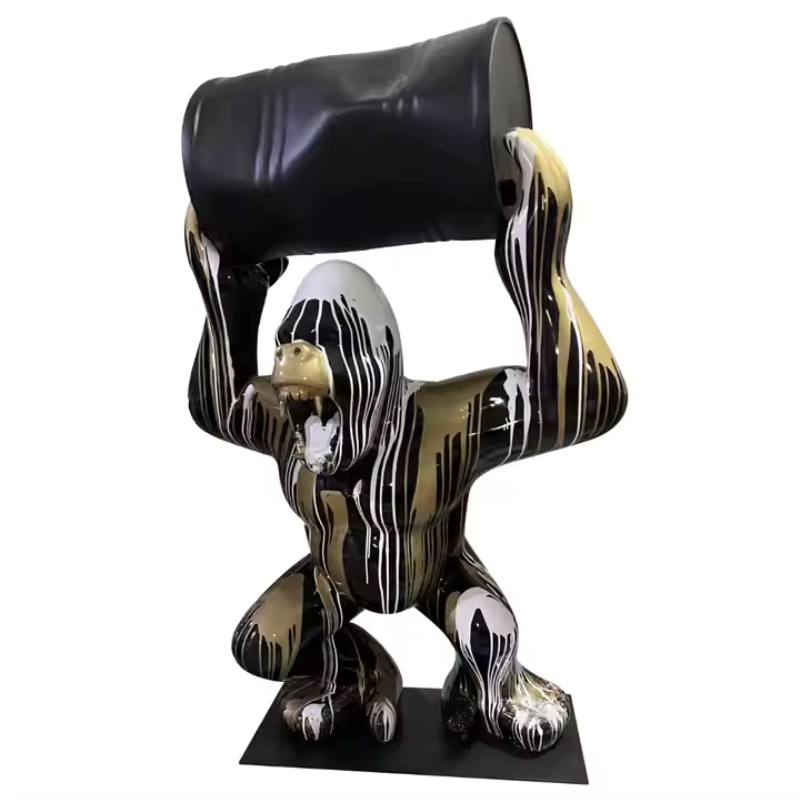 Statue gorille artistique