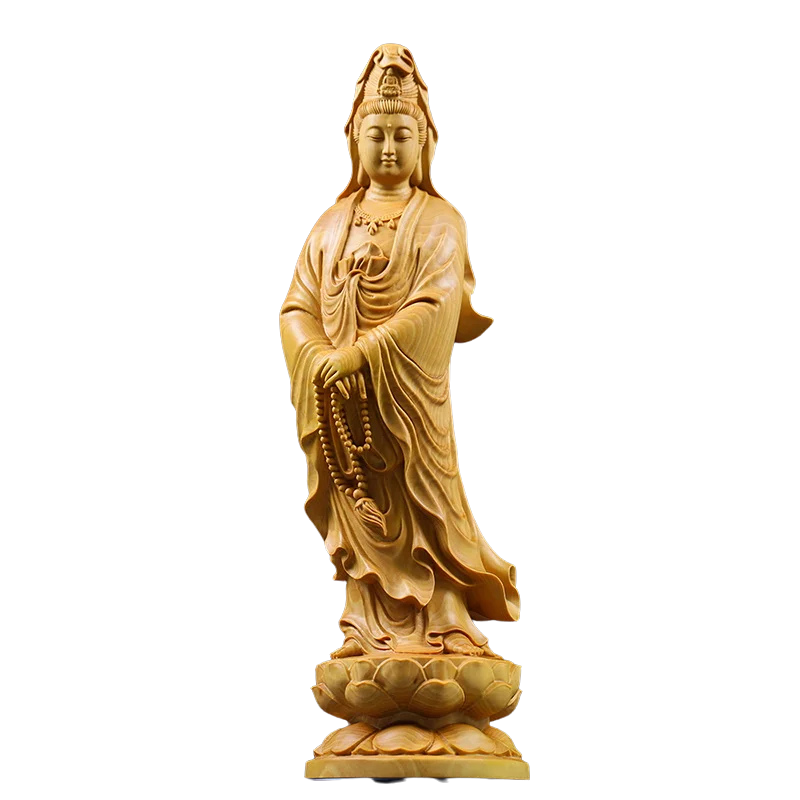 Statue Bouddha en bois