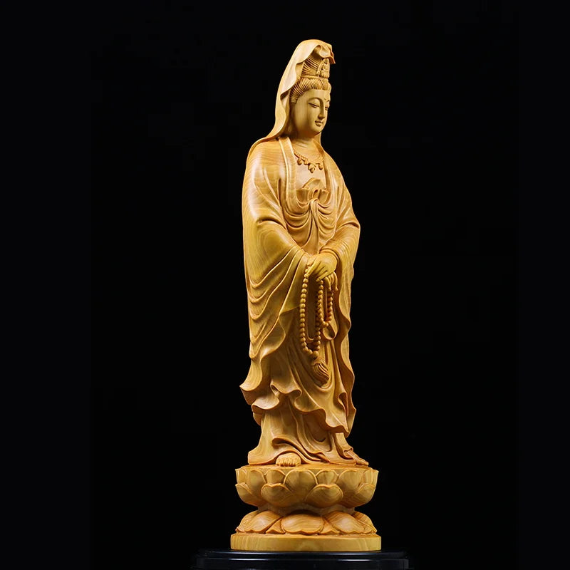 Statue Bouddha en bois