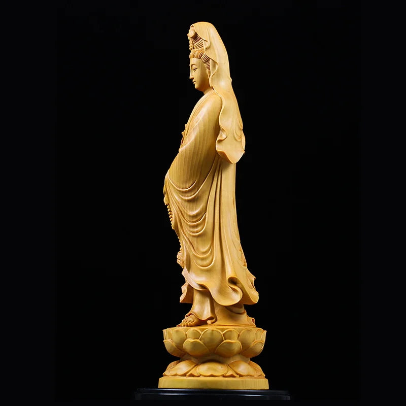 Statue Bouddha en bois