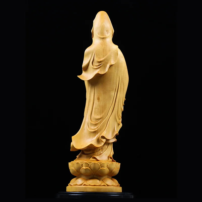 Statue Bouddha en bois