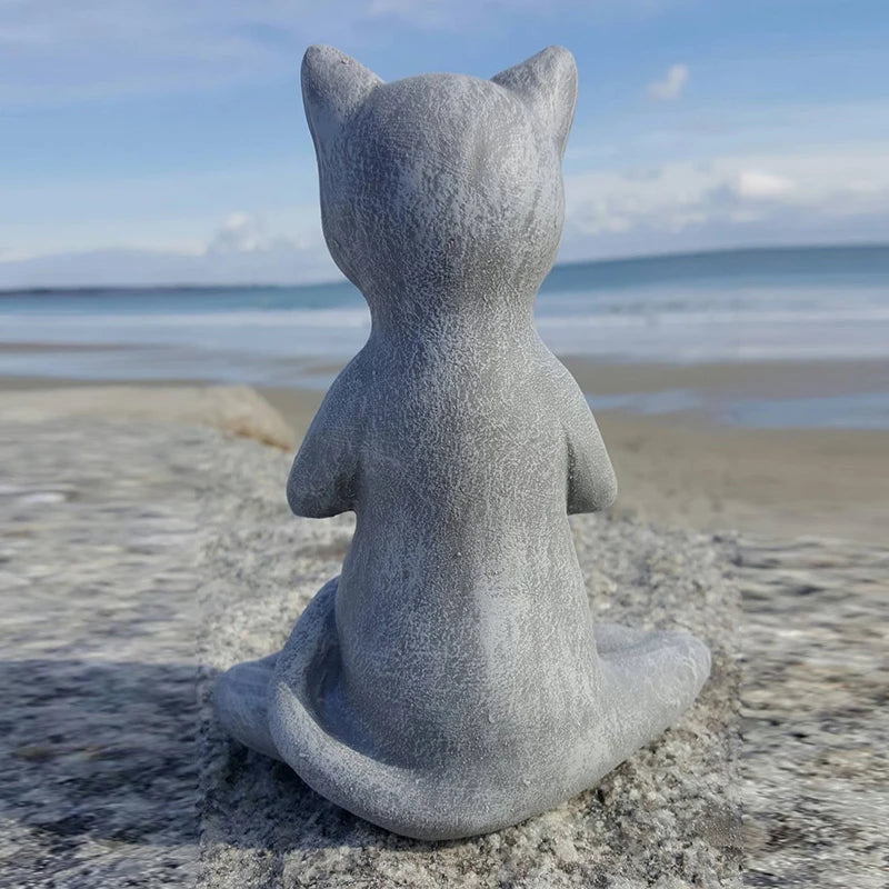 Statue Bouddha chat