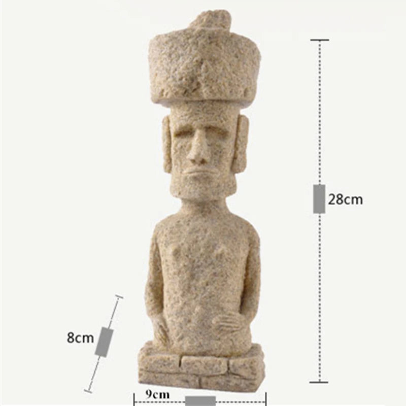 Statue ile de pâques avec corps