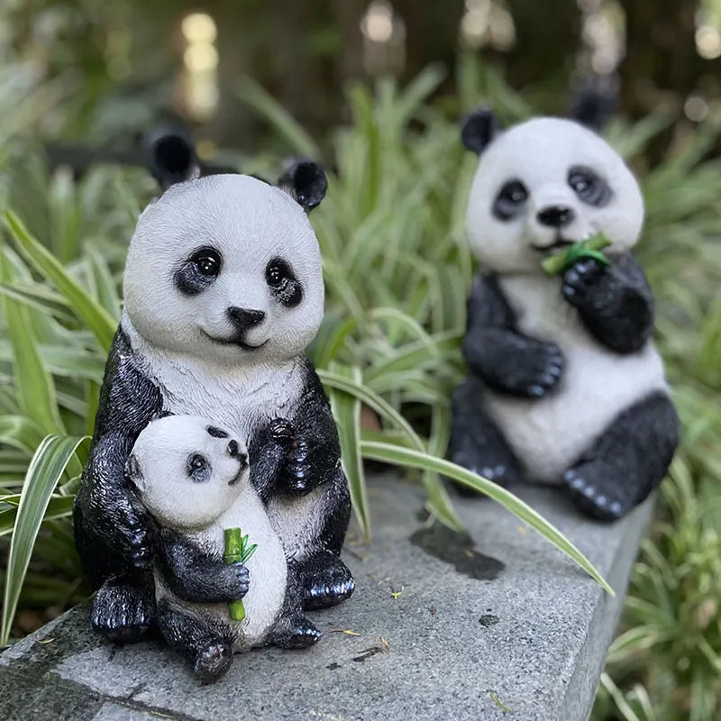 Statue de jardin panda