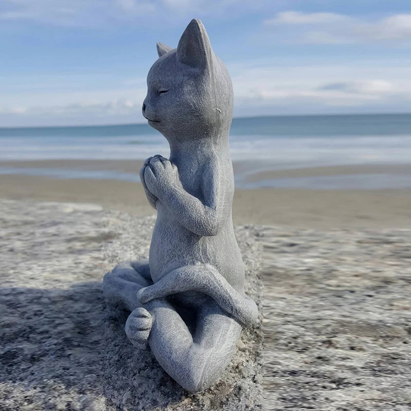 Statue Bouddha chat