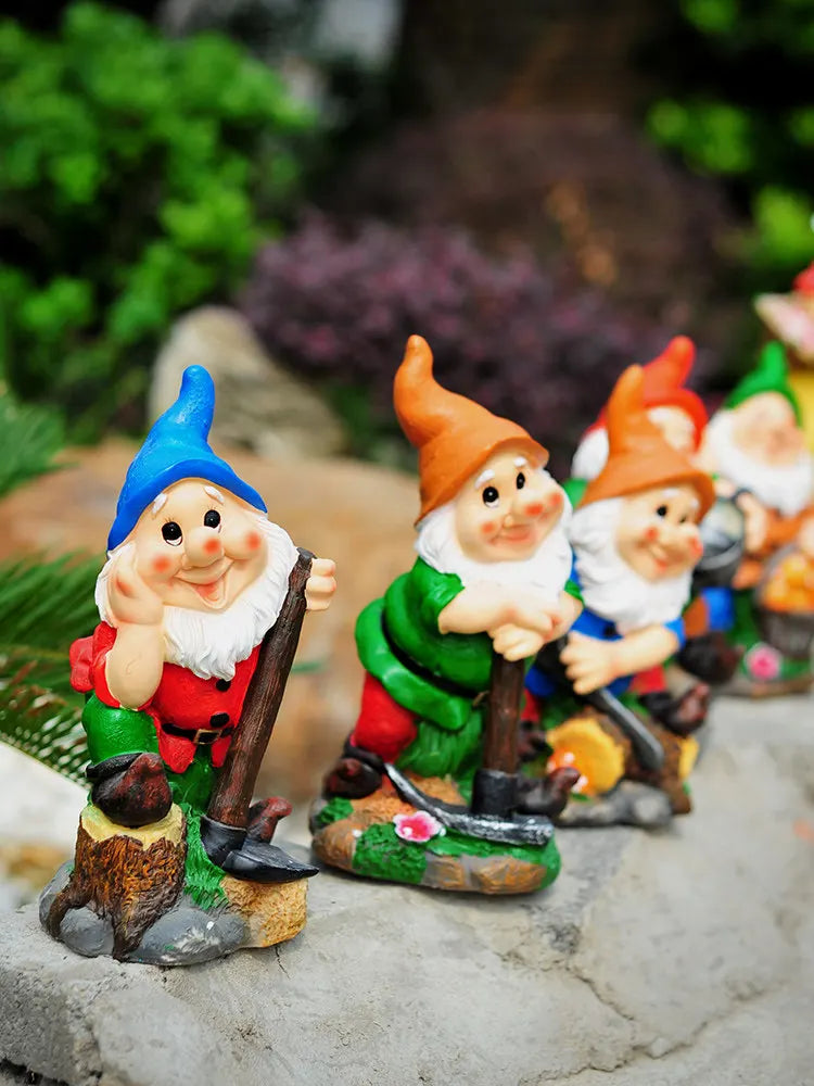 Statue de jardin blanche neige