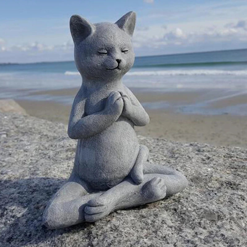 Statue Bouddha chat