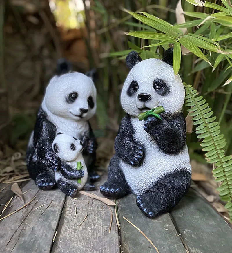 Statue de jardin panda