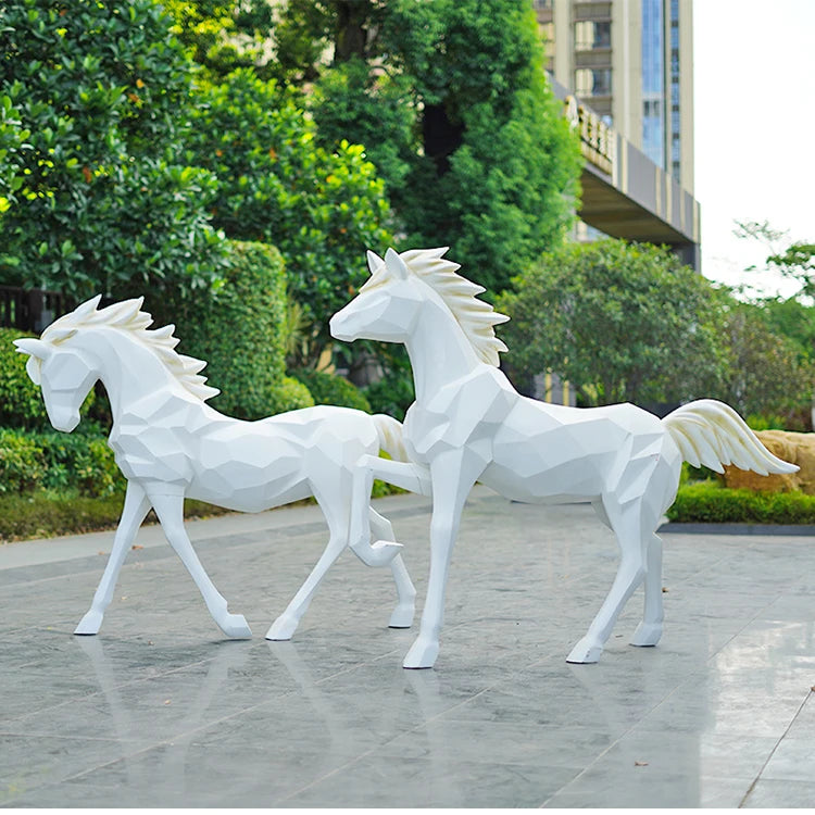 Statue de jardin cheval