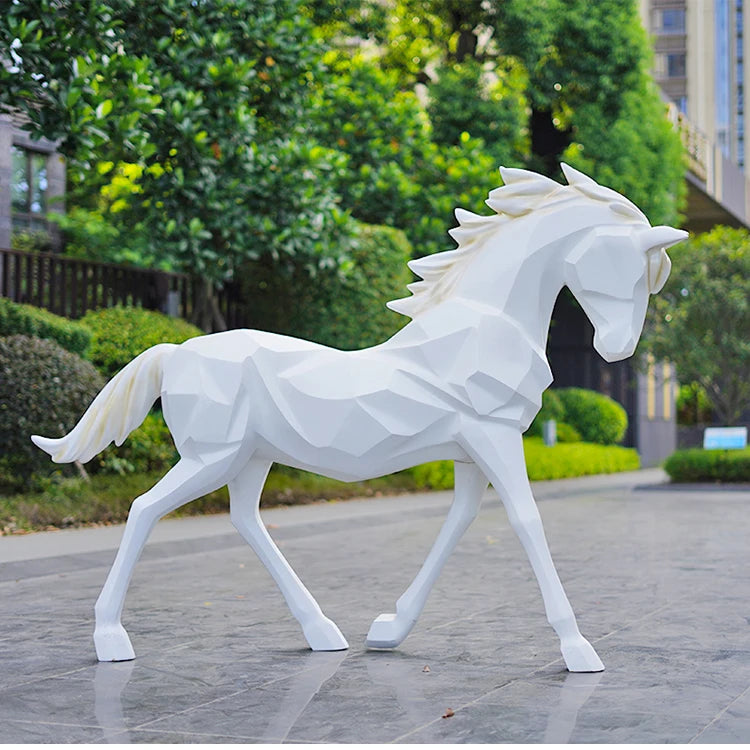 Statue de jardin cheval