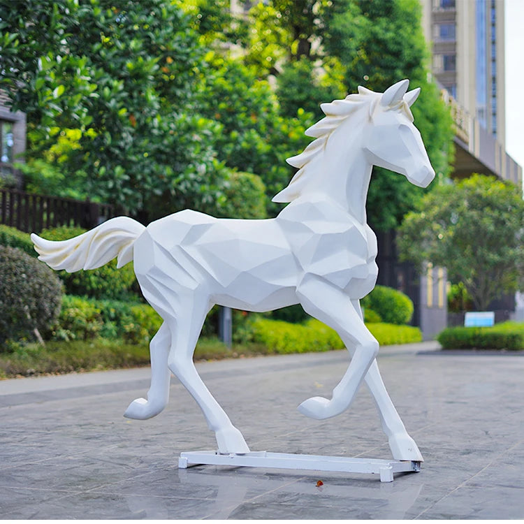 Statue de jardin cheval