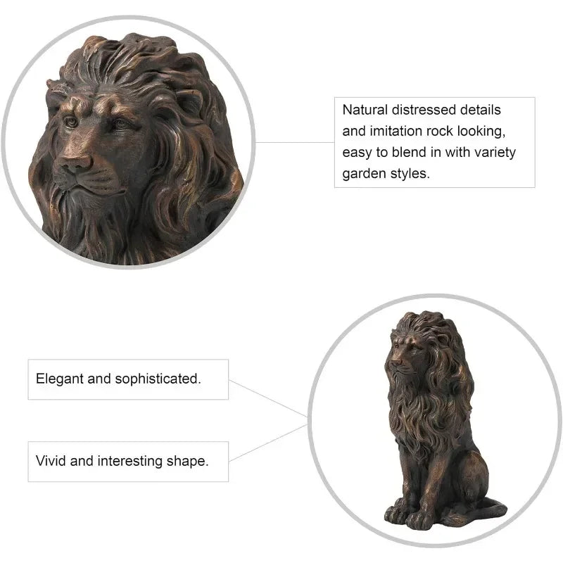 Statue de jardin lion