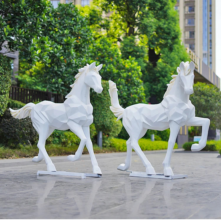 Statue de jardin cheval