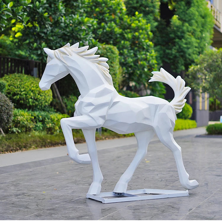 Statue de jardin cheval