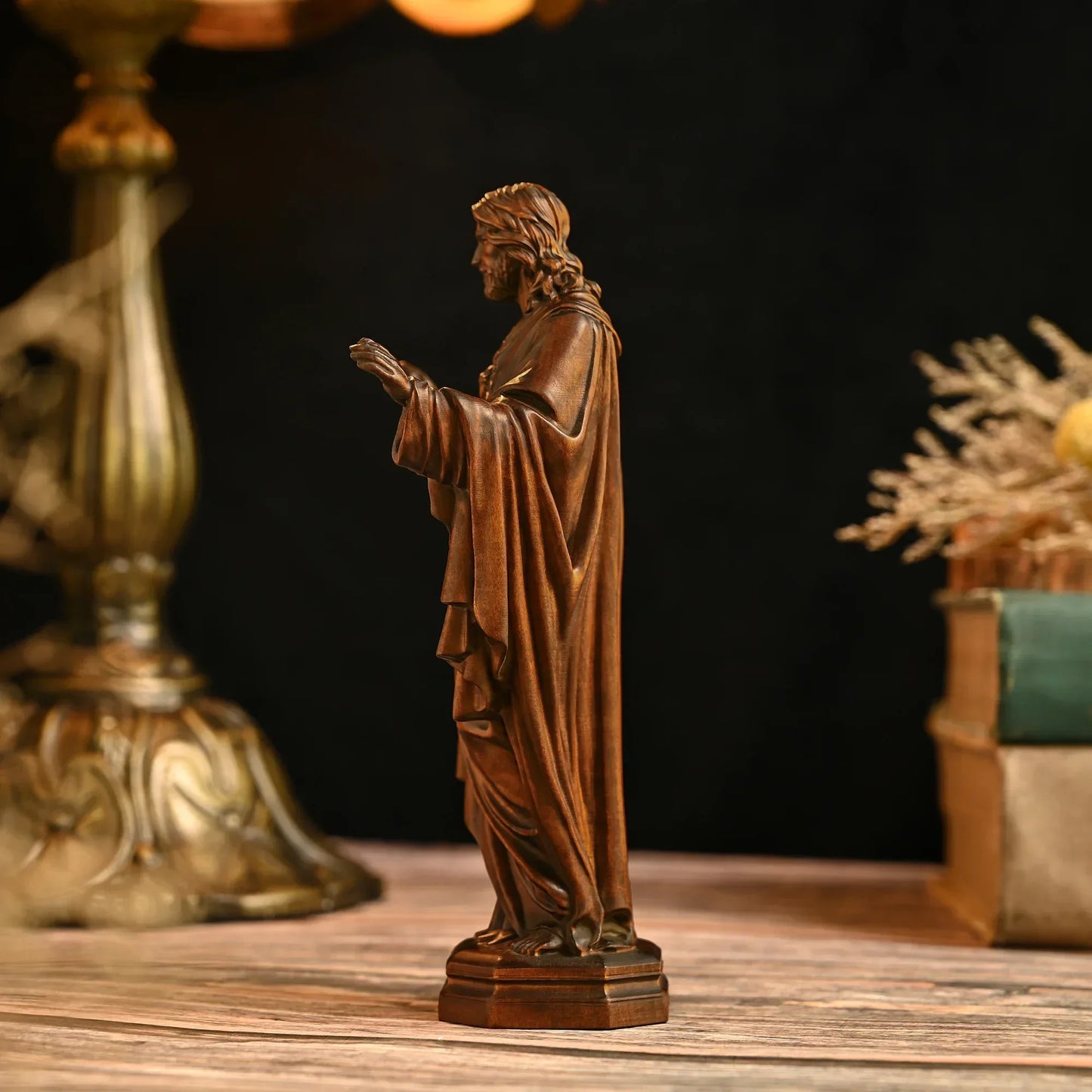 Statue Jésus en bois