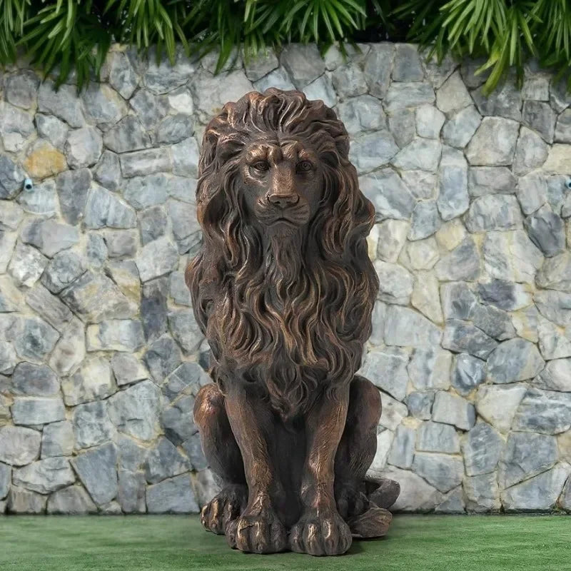 Statue de jardin lion