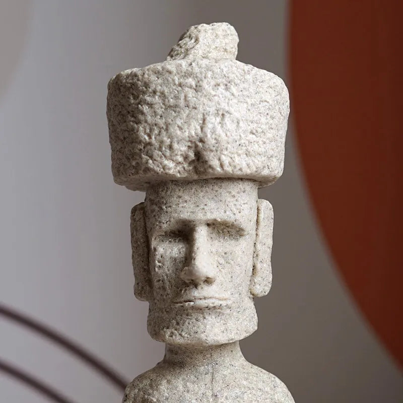 Statue ile de pâques avec corps