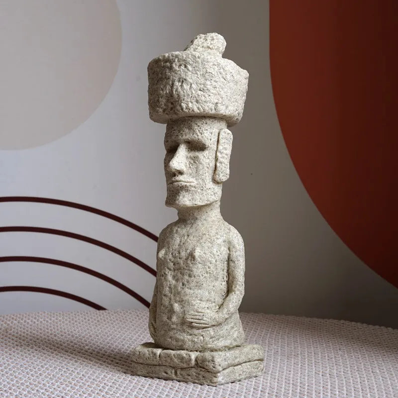 Statue ile de pâques avec corps