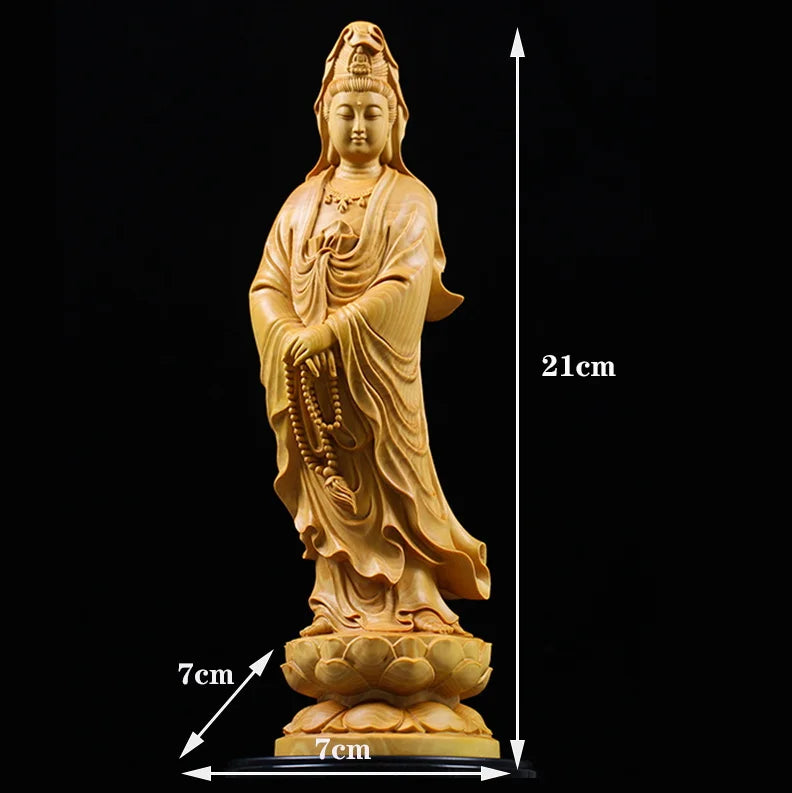 Statue Bouddha en bois