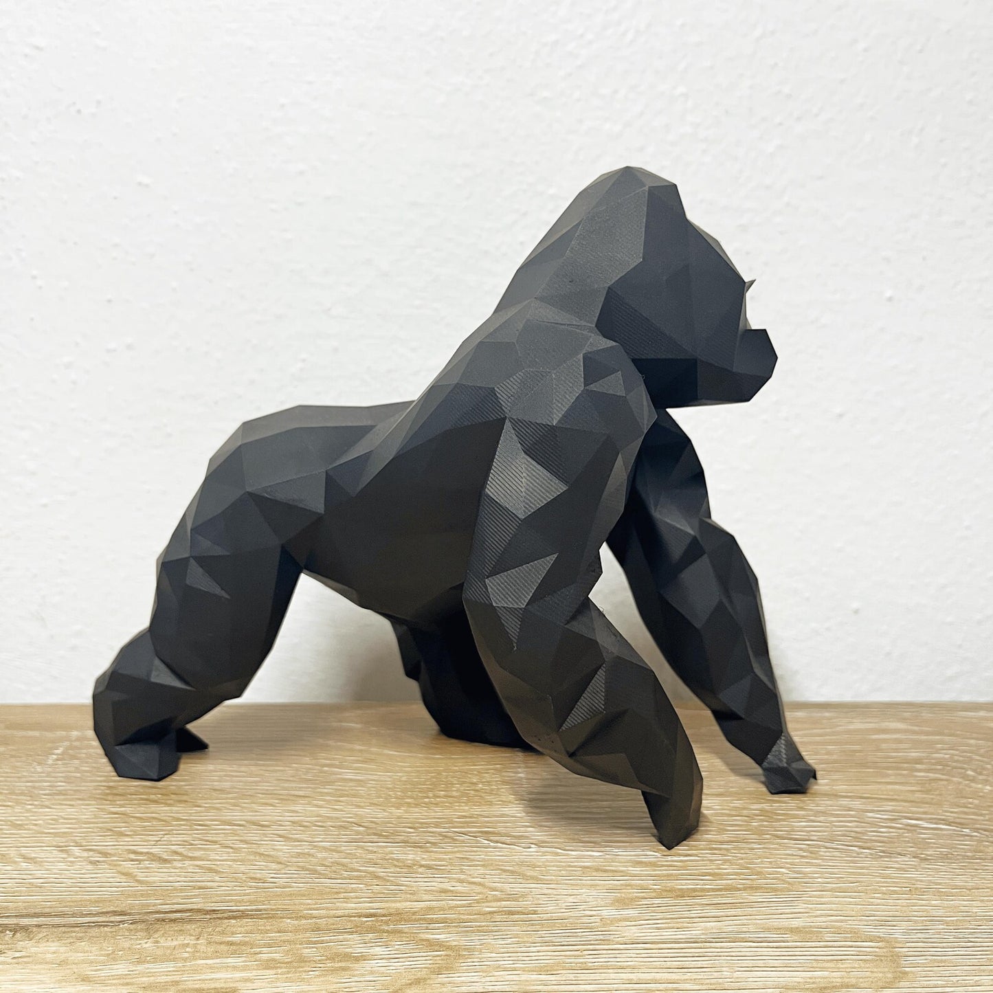 Statue gorille origami