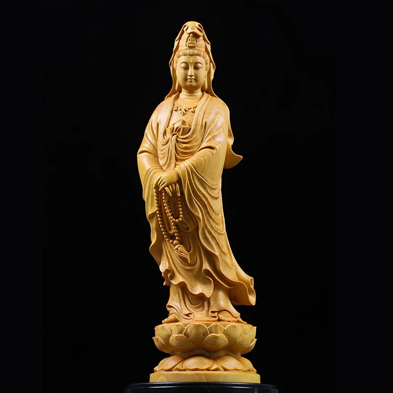 Statue Bouddha en bois