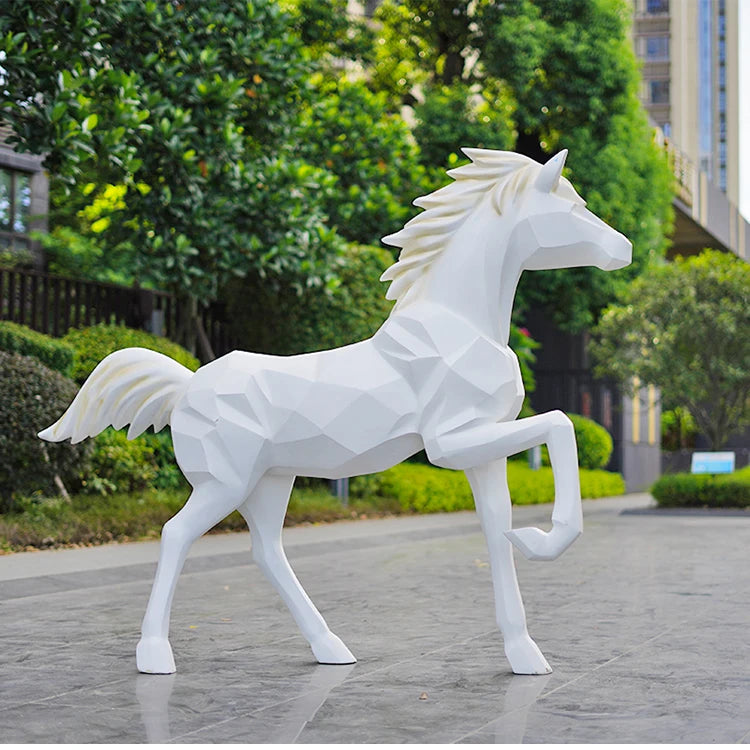 Statue de jardin cheval
