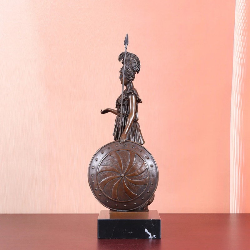 Statue Athéna bronze