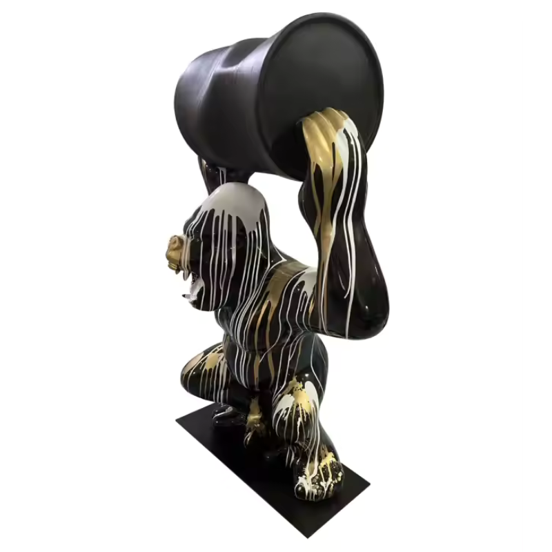 Statue gorille artistique