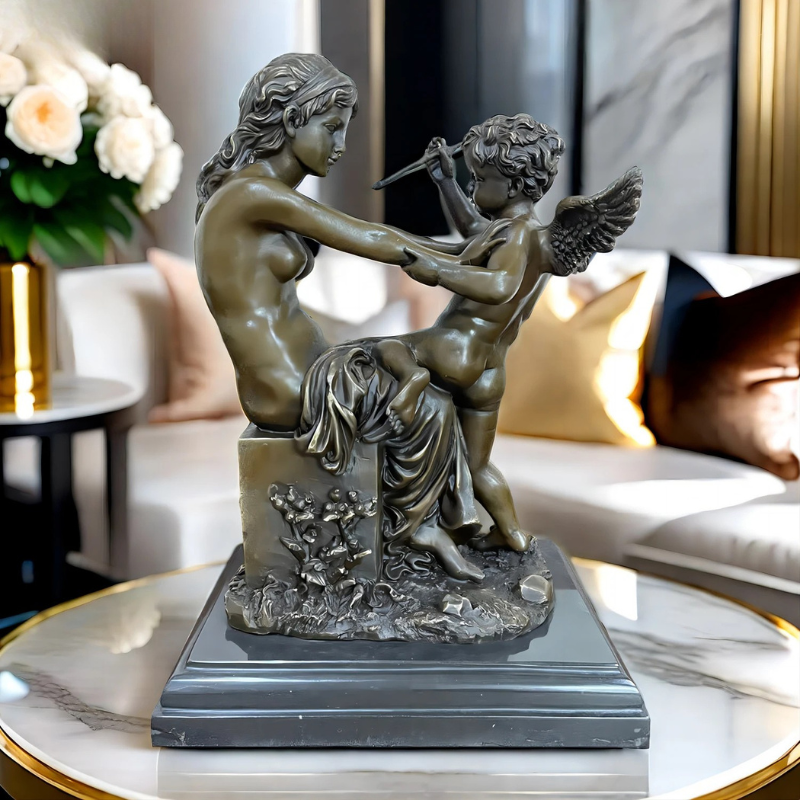 Statue Vénus & Cupidon