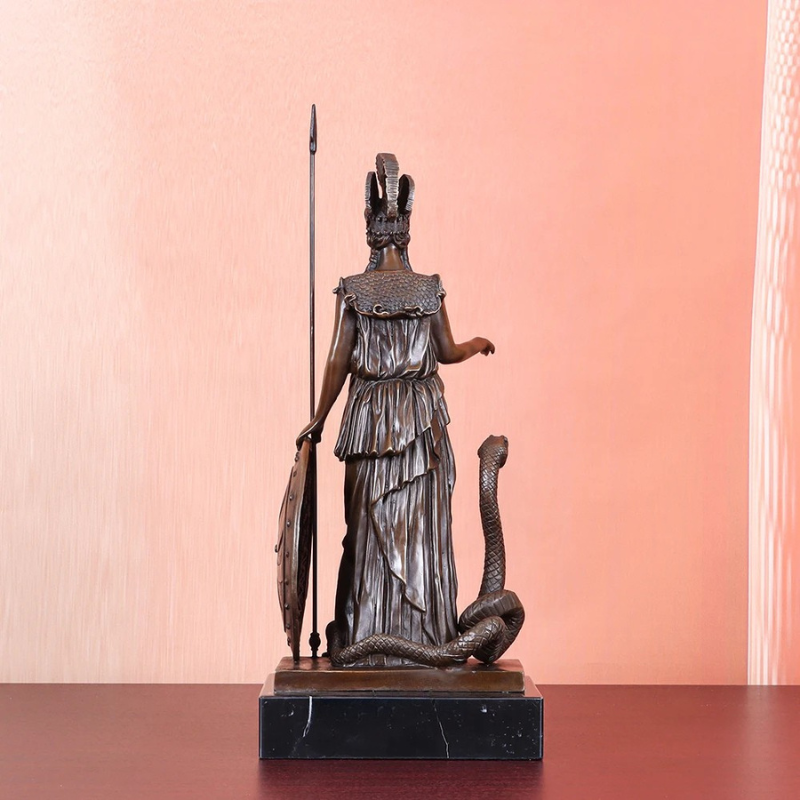 Statue Athéna bronze