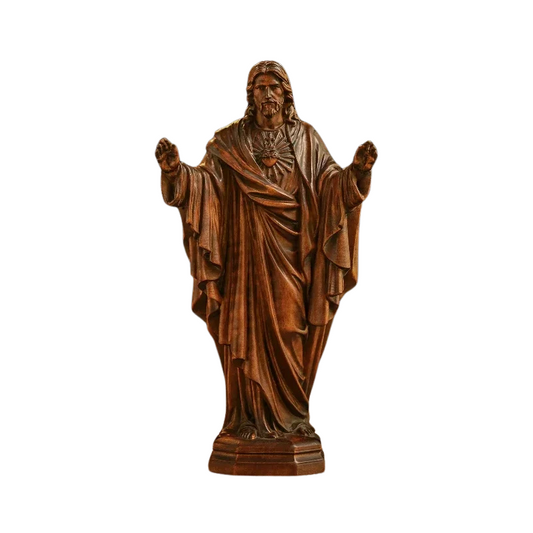 Statue Jésus en bois