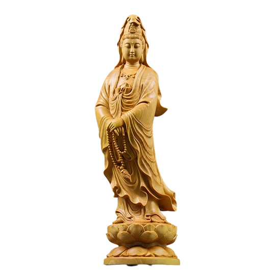 Statue Bouddha en bois
