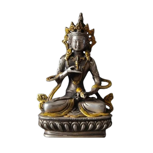 Statue Bouddha argentée
