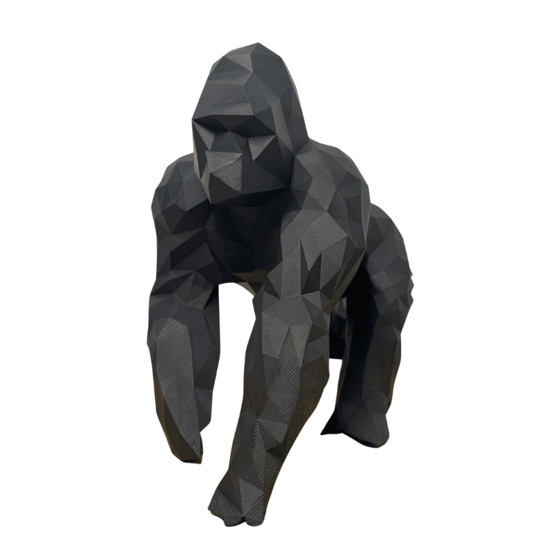 Statue gorille origami
