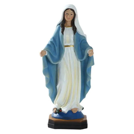 Statue Vierge Marie cimetière