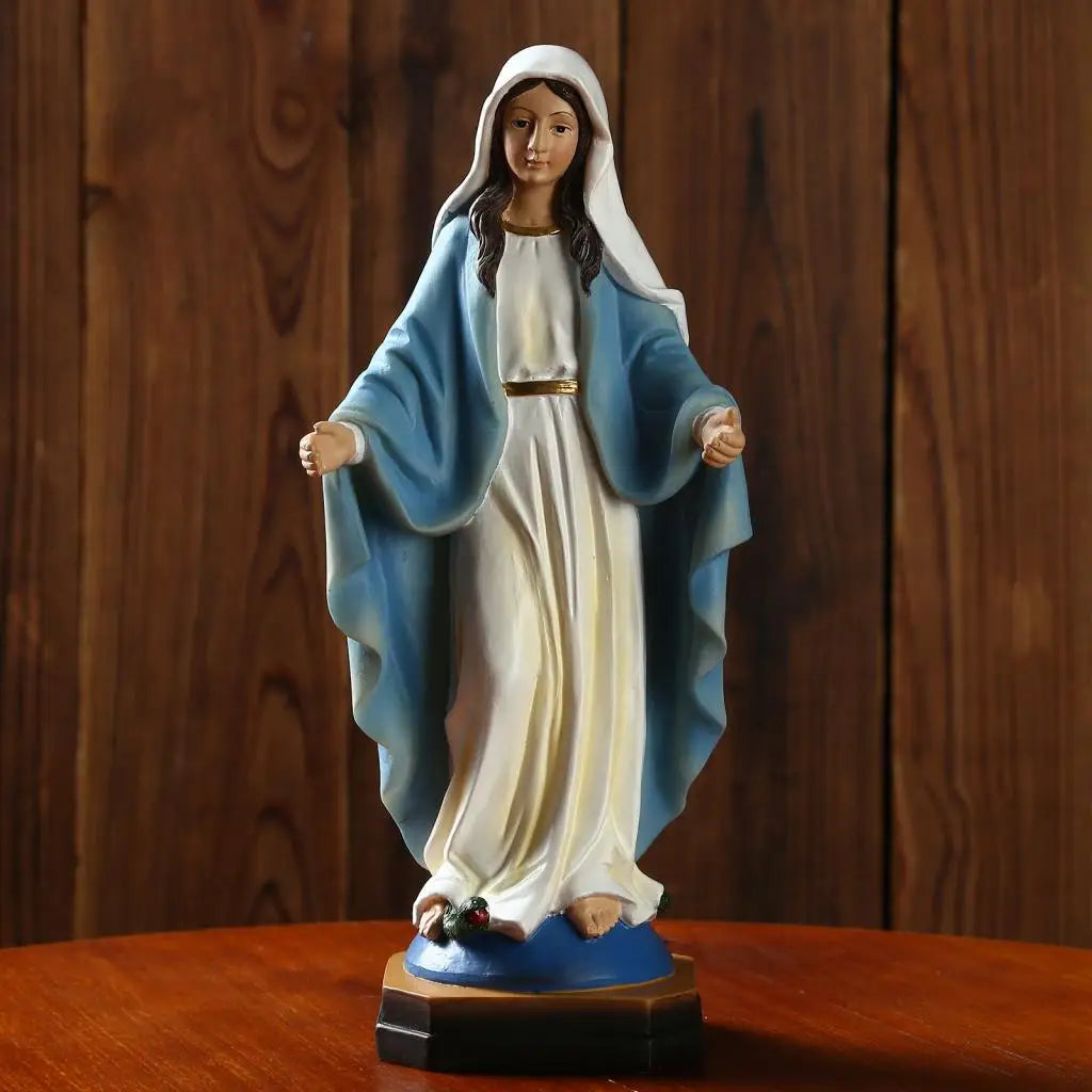 Statue Vierge Marie cimetière