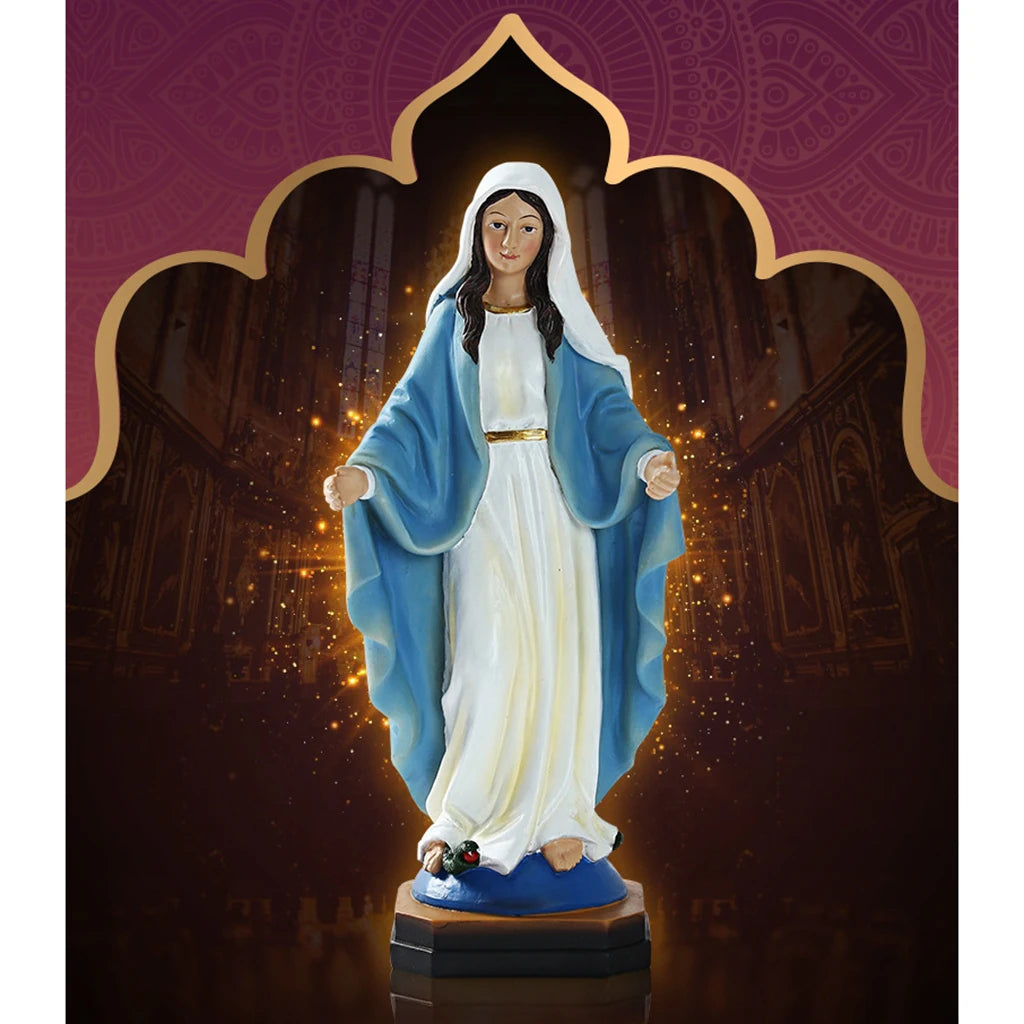 Statue Vierge Marie cimetière