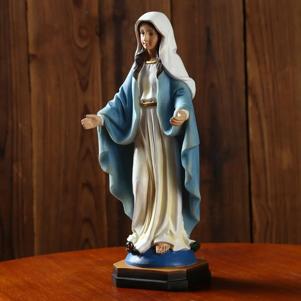 Statue Vierge Marie cimetière