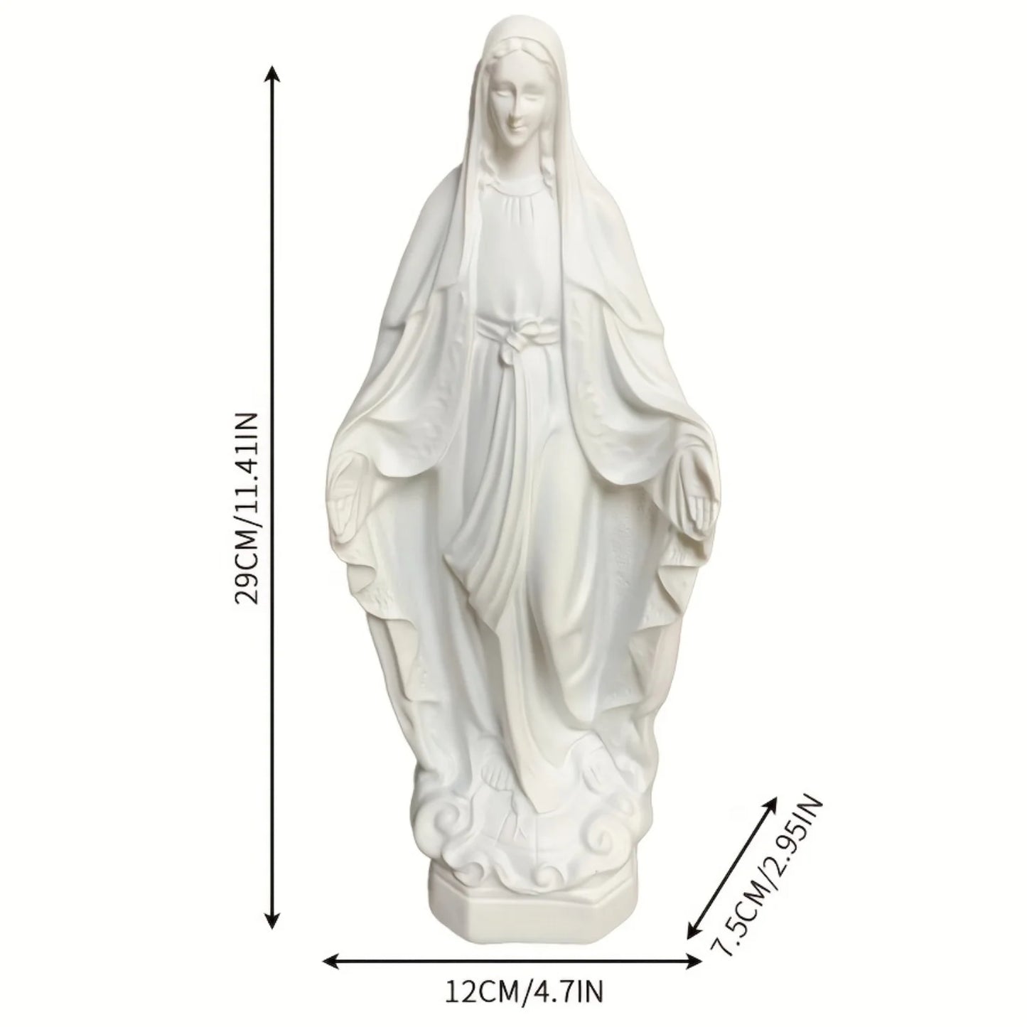 Statue Vierge Marie blanche