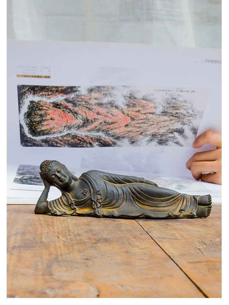 Statue Bouddha allongé