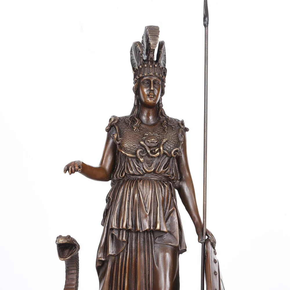 Statue Athéna bronze