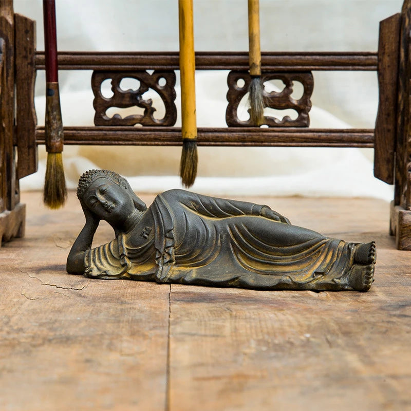Statue Bouddha allongé