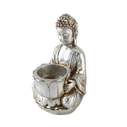 Statue Bouddha avec bougie