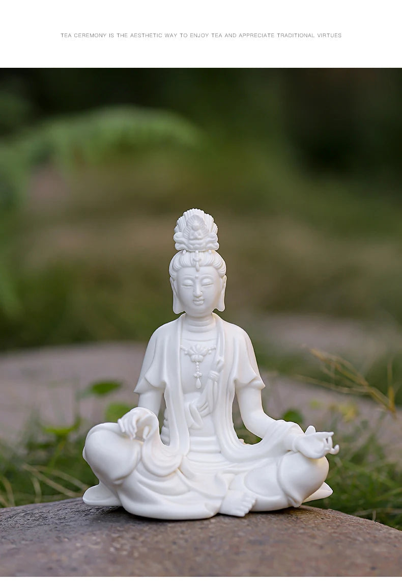 Statue Bouddha blanc
