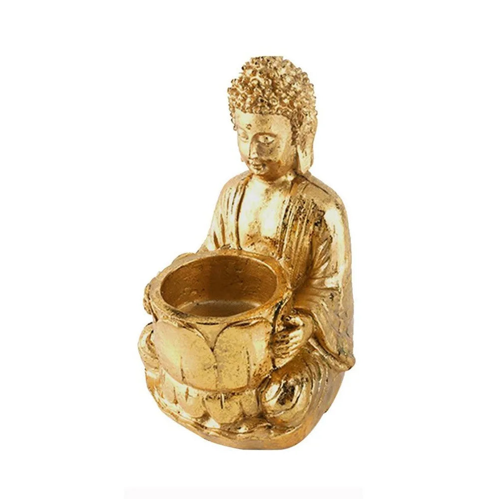 Statue Bouddha avec bougie
