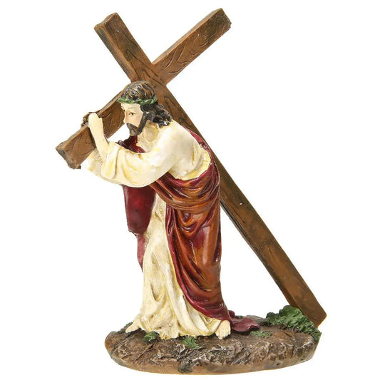Statue Jésus portant la croix