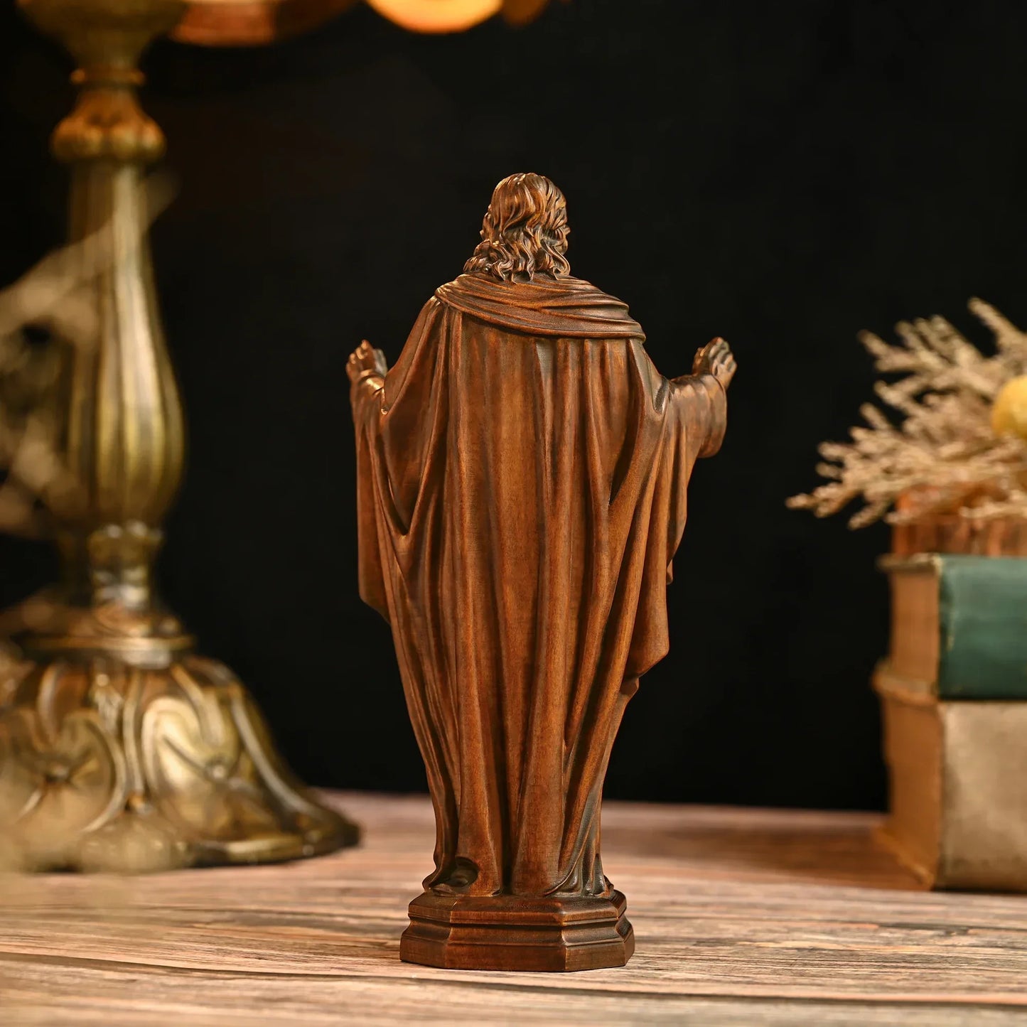 Statue Jésus en bois