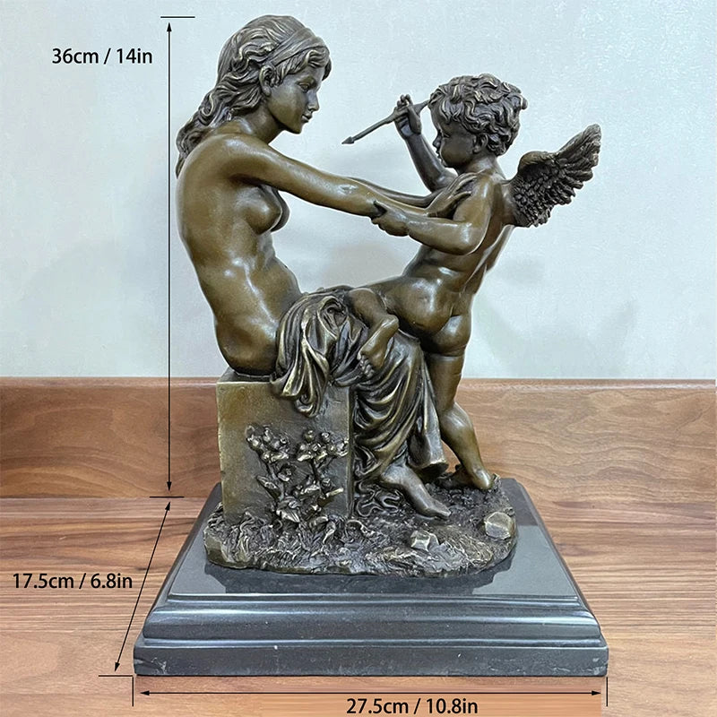Statue Vénus & Cupidon