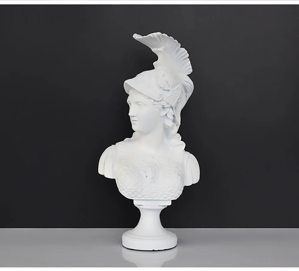 Statue Athéna blanche