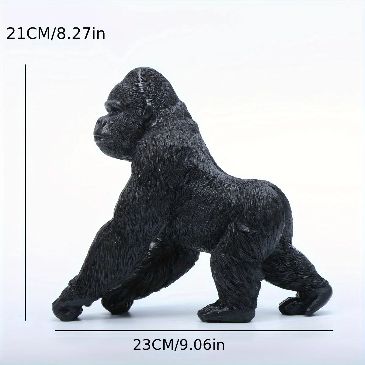 Statue gorille noire